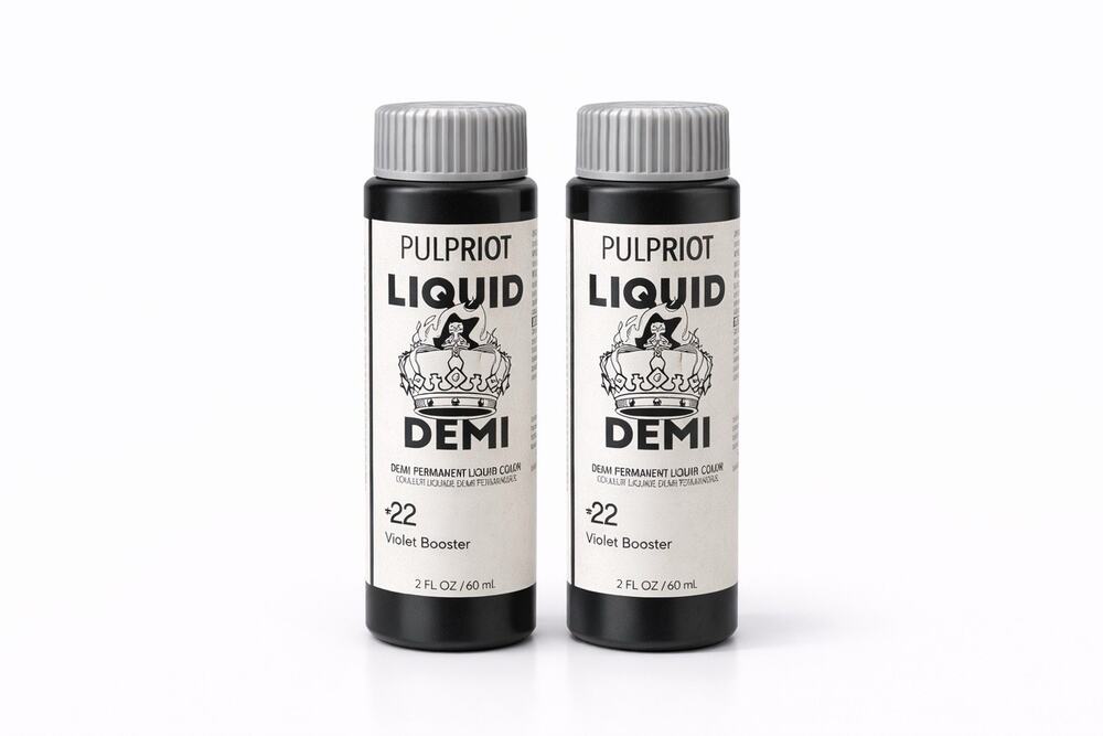 Pulp Riot Liquid Demi -22 Violet Booster Hair Color 2oz 60ml x2 Unsealed
